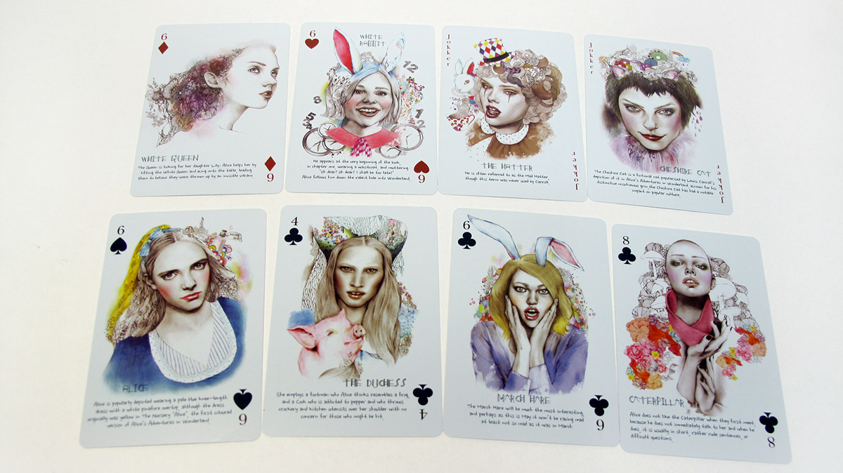 Alice's adventure in Playing Cards