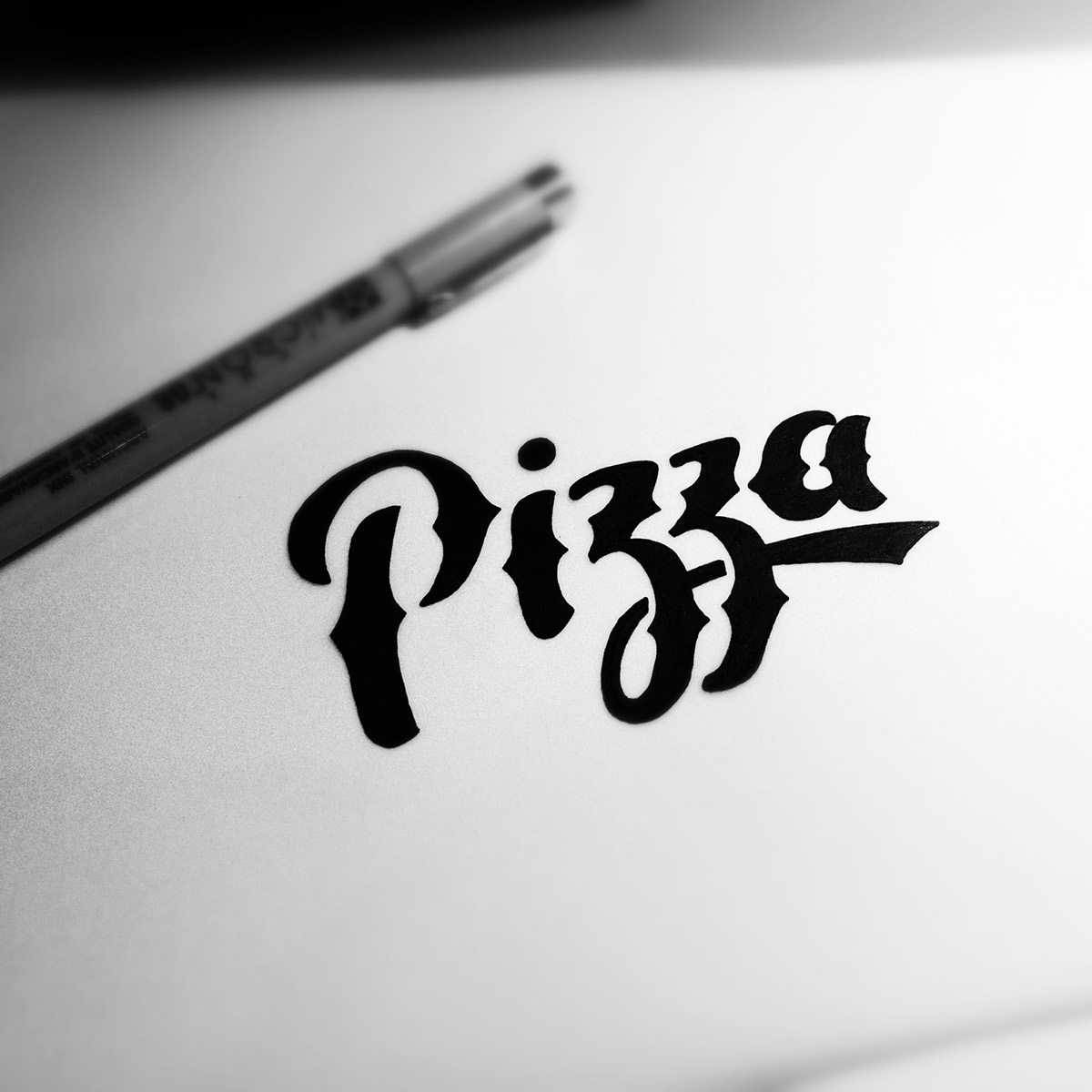 brush pen lettering logo logos corporate idenitity process sketching