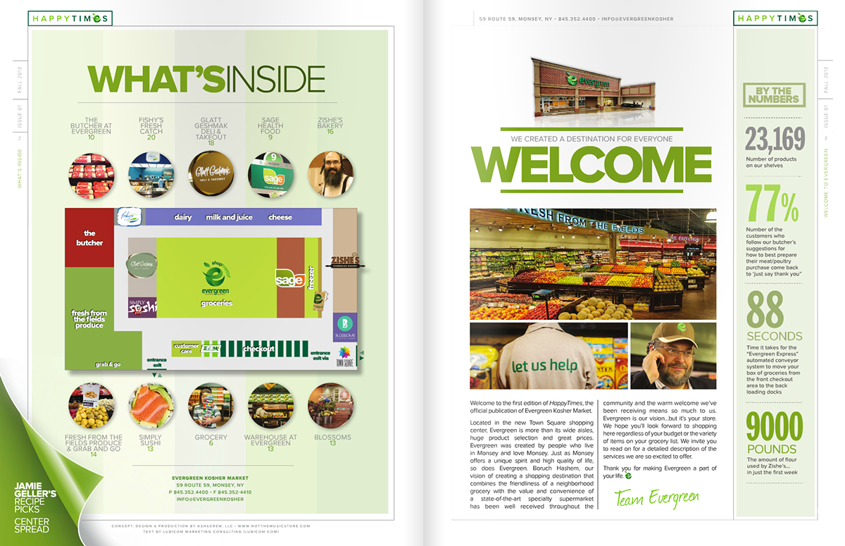 Supermarket Branding Supermarket food branding Food  brand pr magazine green launch