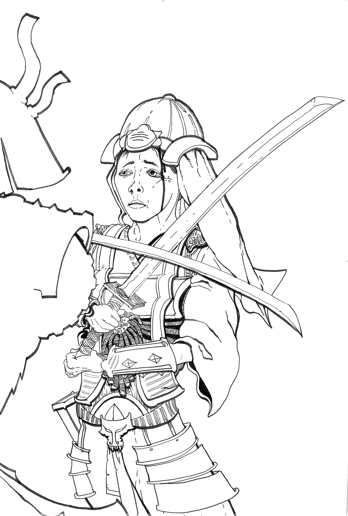 woman japan samurai Hero katana Competition giocomix accademiadarte santacaterina warrior