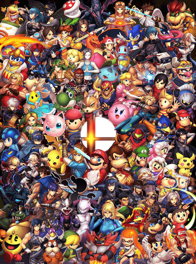 anime collage Drawing  Nintendo Smash Bros Video Games