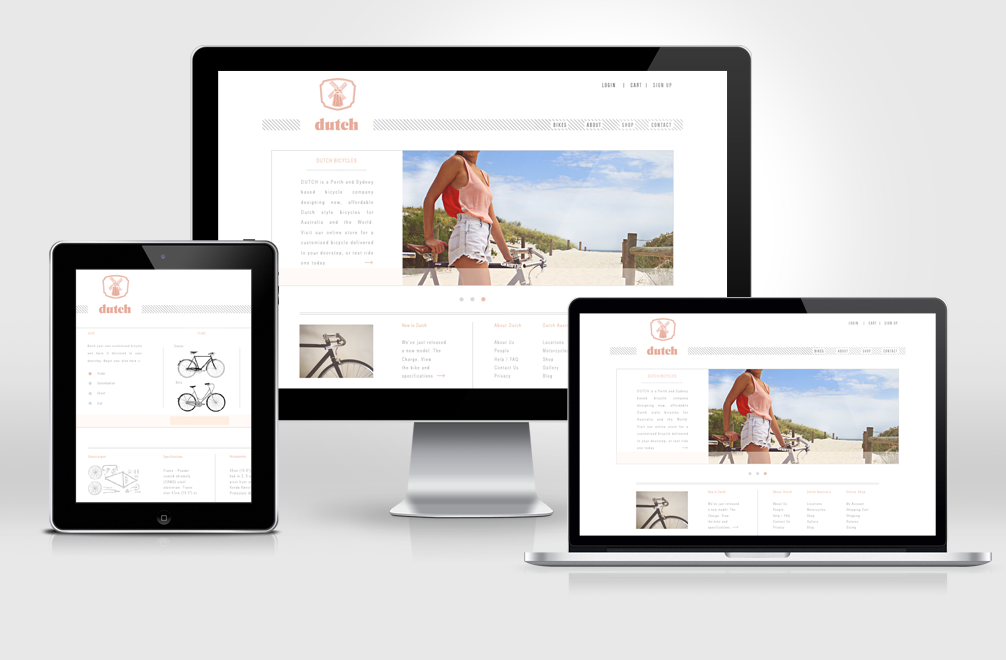 Bicycle brochure Website