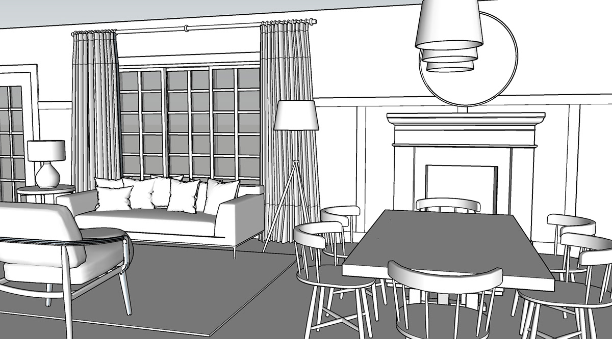 indoor interior design  architecture 3d modeling 3D Modeling Services furniture HOUSE DESIGN modern SketchUP Interior Modeling