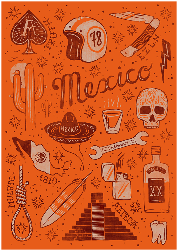 Clothing t-shirts mexico skull Muerte Hand font motorcycle cafe racer Bike brand logo garment Menswear Icon