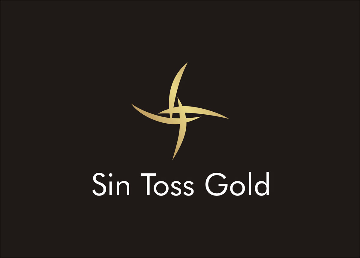 Sin Toss Gold logo identity фирменный стиль
