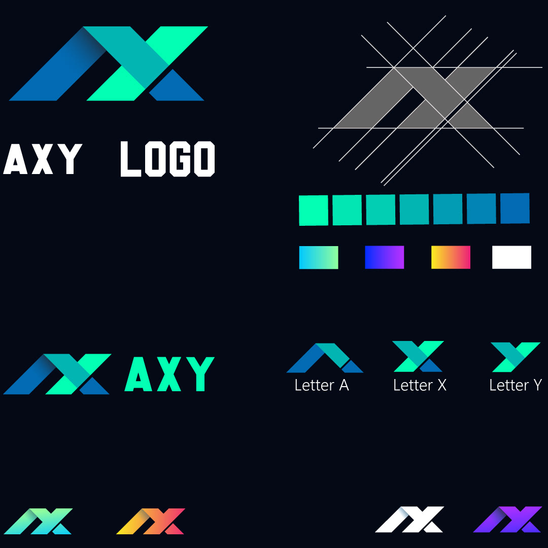brand identity design identity Lettermark Logo Logo Design Logo Designs minimalist logo monogram logo typography   Unique