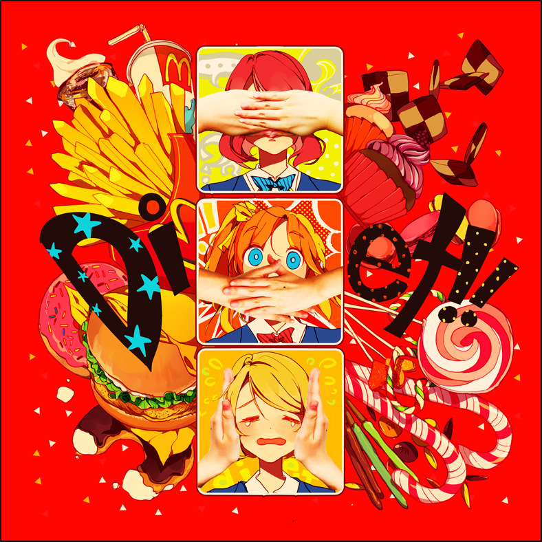 anime Fan Art CG collage