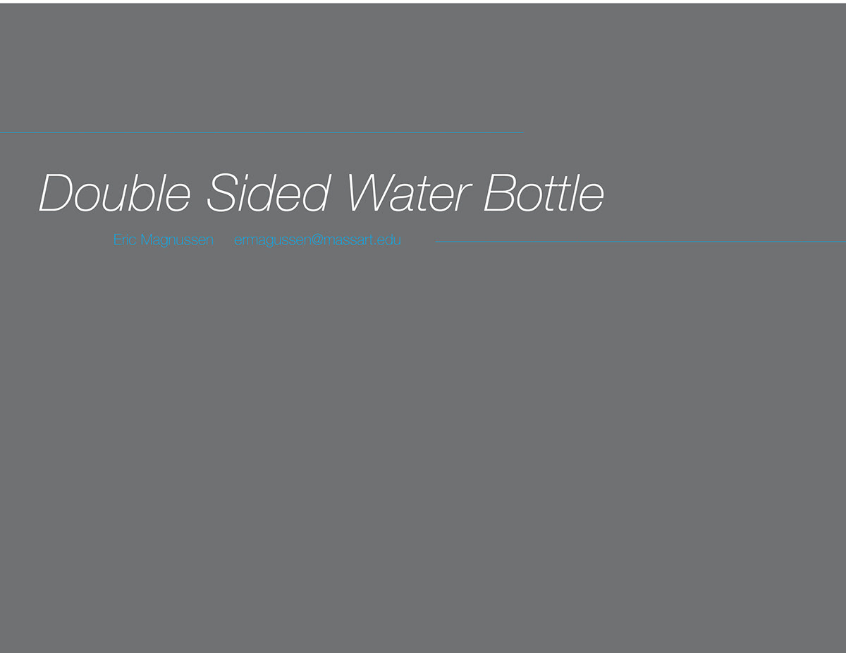 Water Bottle bottle Coffee water product design massart student