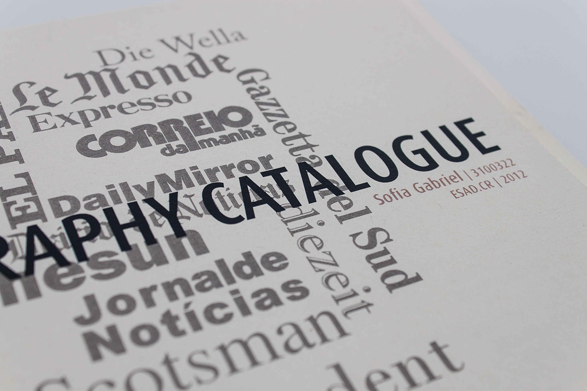 newspapers catalog typefaces editorial catalog