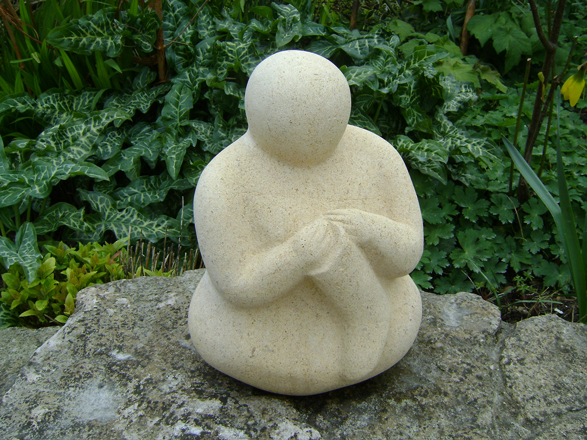 sculpture figure knitting wool clothes human female yarn Purbeck Dorset UK Work 