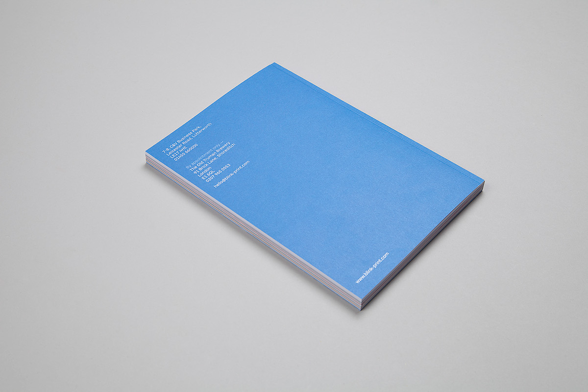 blink print portfolio book design litho Spot UV gloss Printers
