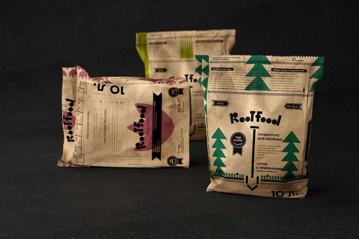 Packaging fertilizers soil branding  gardening innovations brand Pack