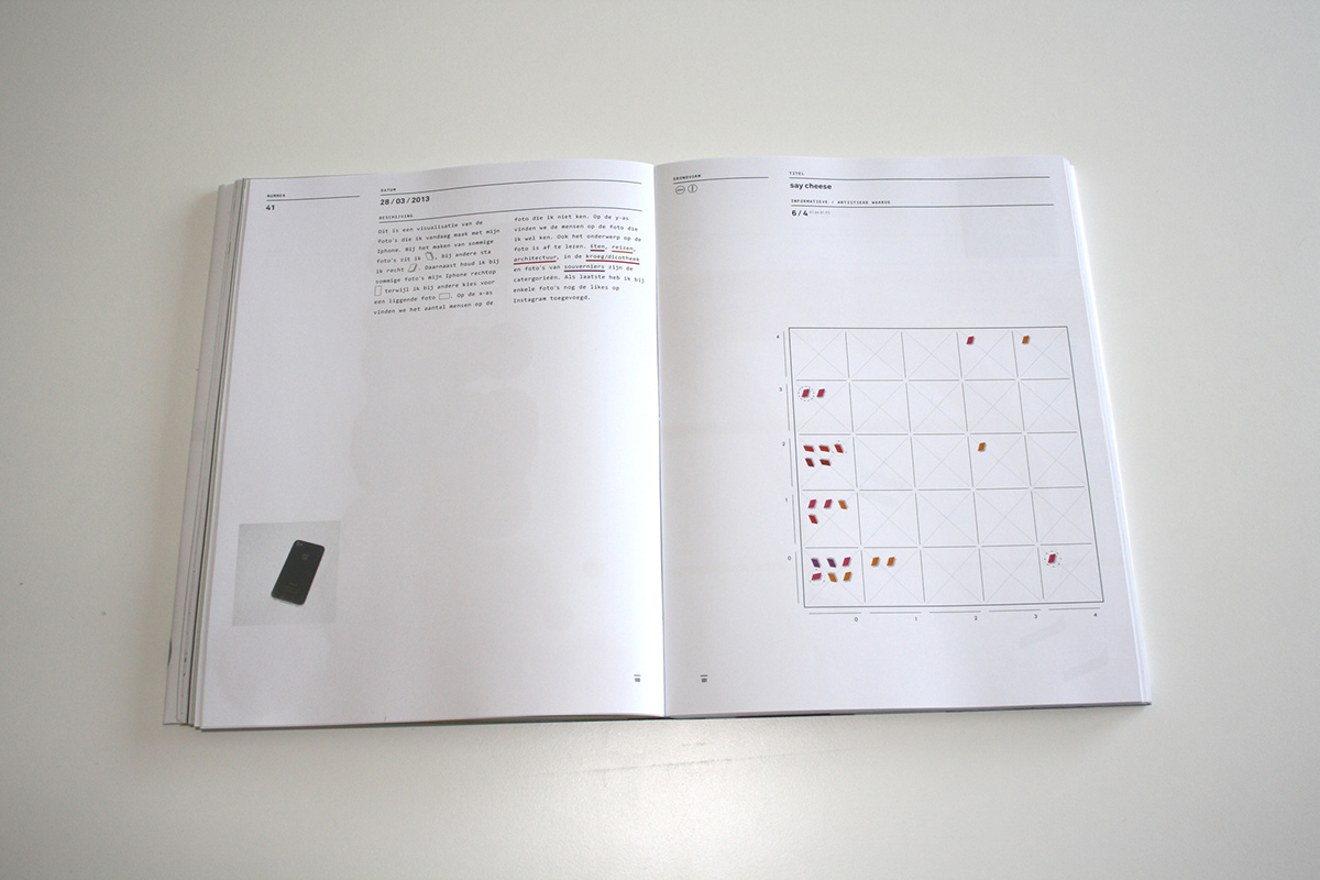 Data visualisation datavis dataviz Performance book binding cover Genk maastricht Sittard information artistic Master thesis