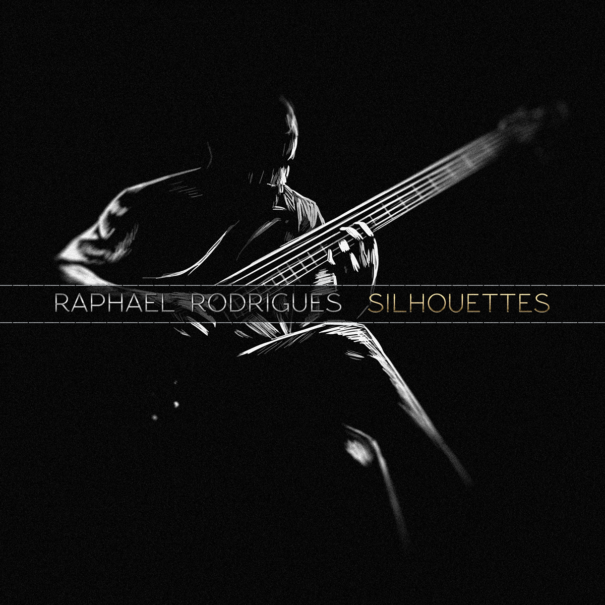 raphael Rodrigues Silhouettes solo bass Album cover night darkness feelings