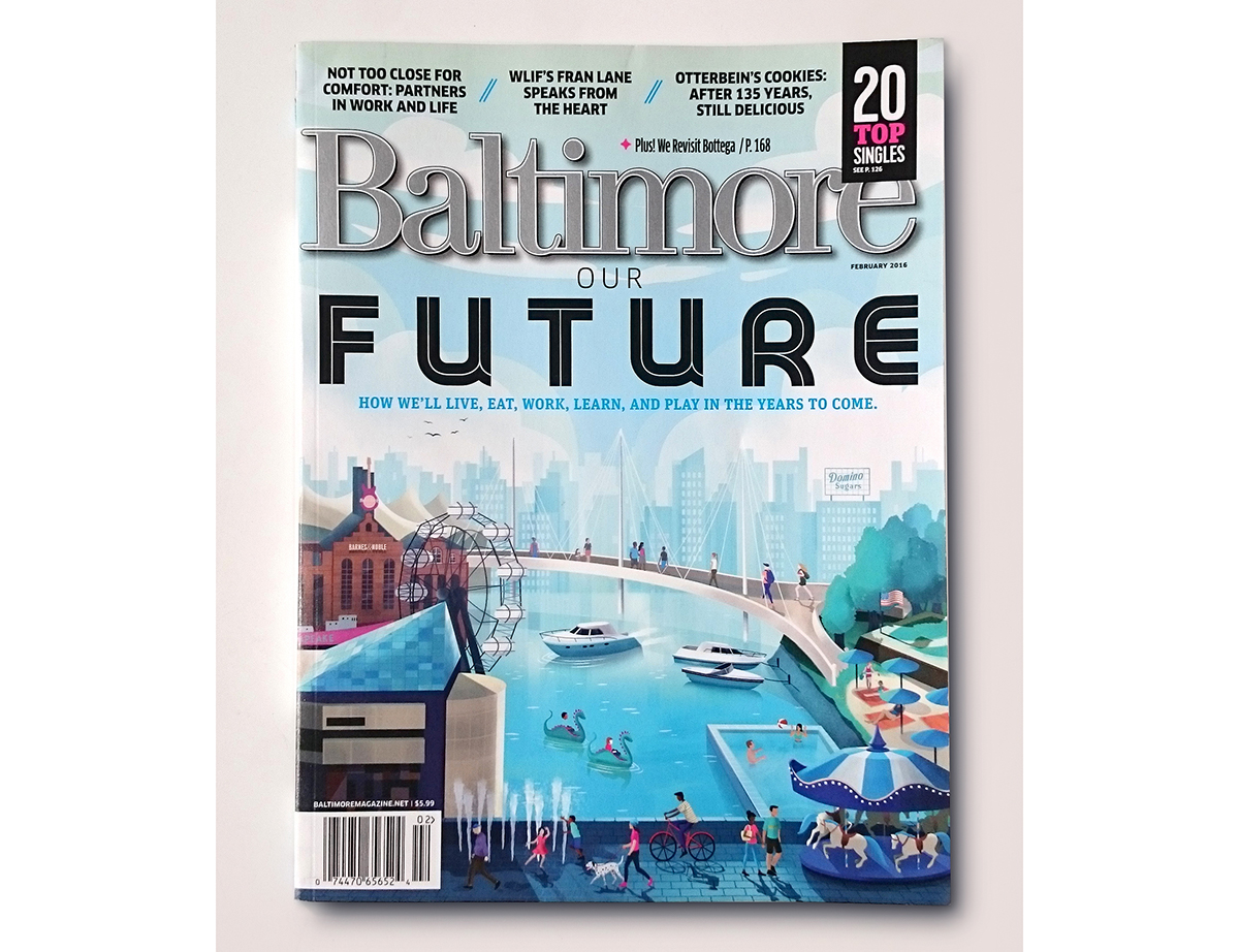 Baltimore cover editorial magazine future Boats Landscape port