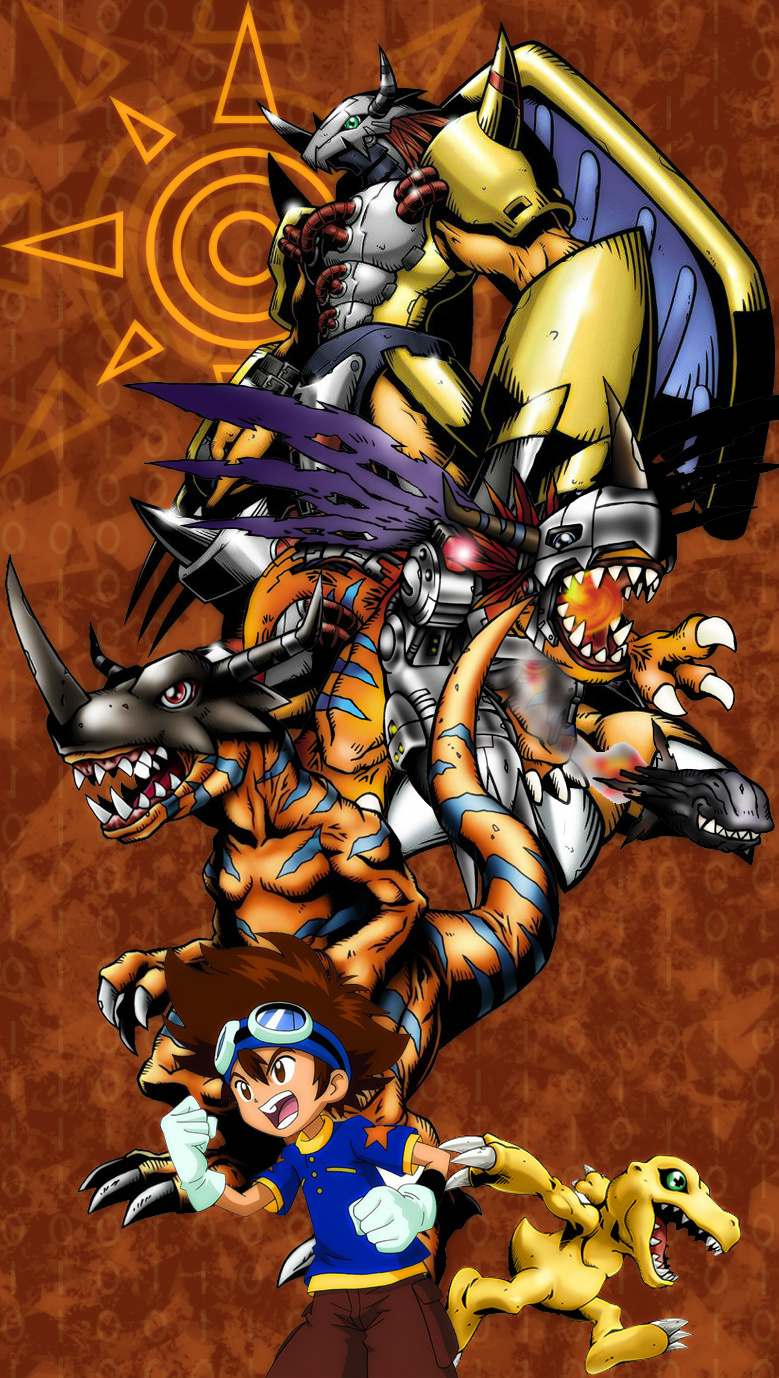 Digimon digimon adventure digimon adventure 02 agumon gabumon wargreymon wallpaper