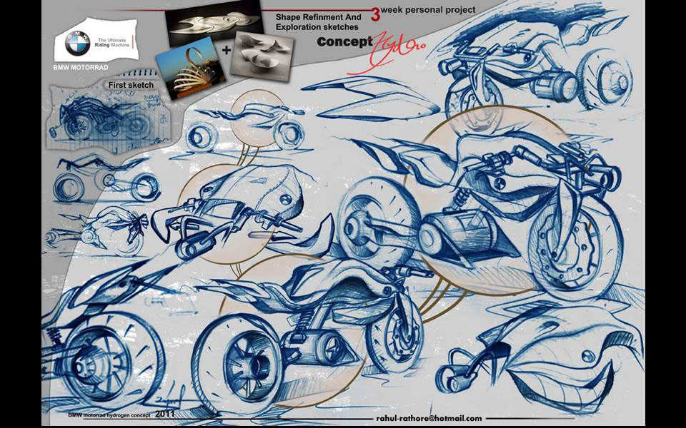 BMW hydro motorcycle design  BMW BMW Motorrad Transportation Design motorcycles bikes Hydrogen