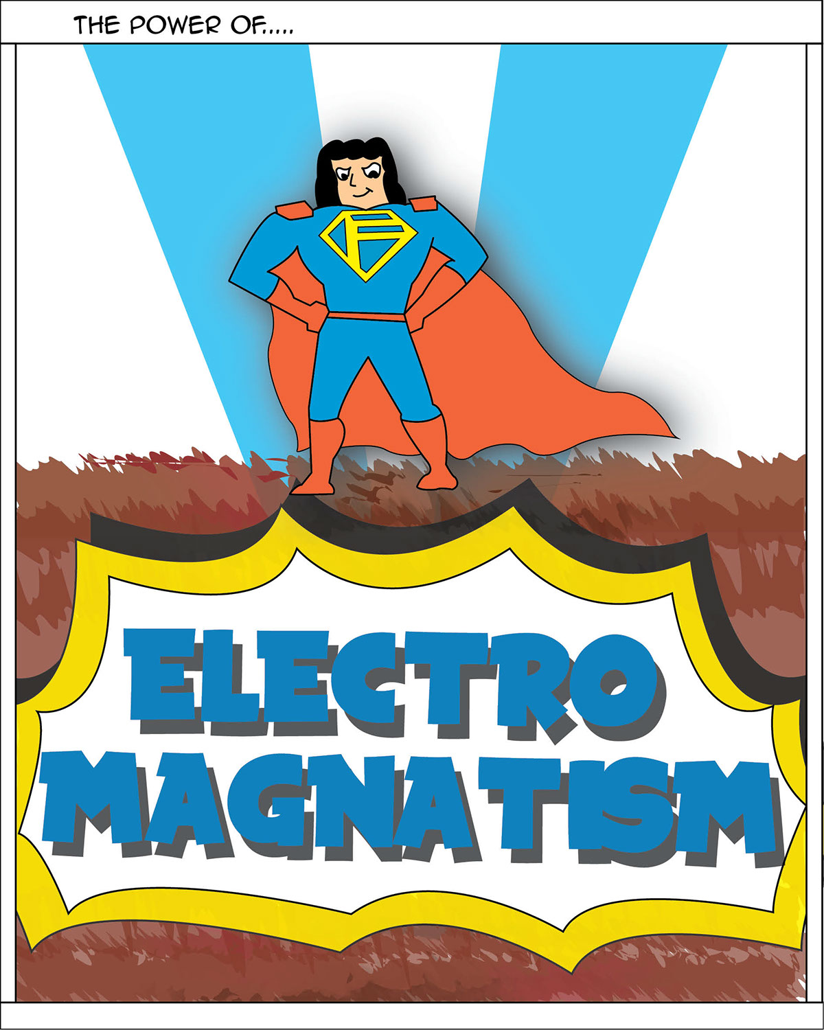 Cartoons comic electromagnetism faraday