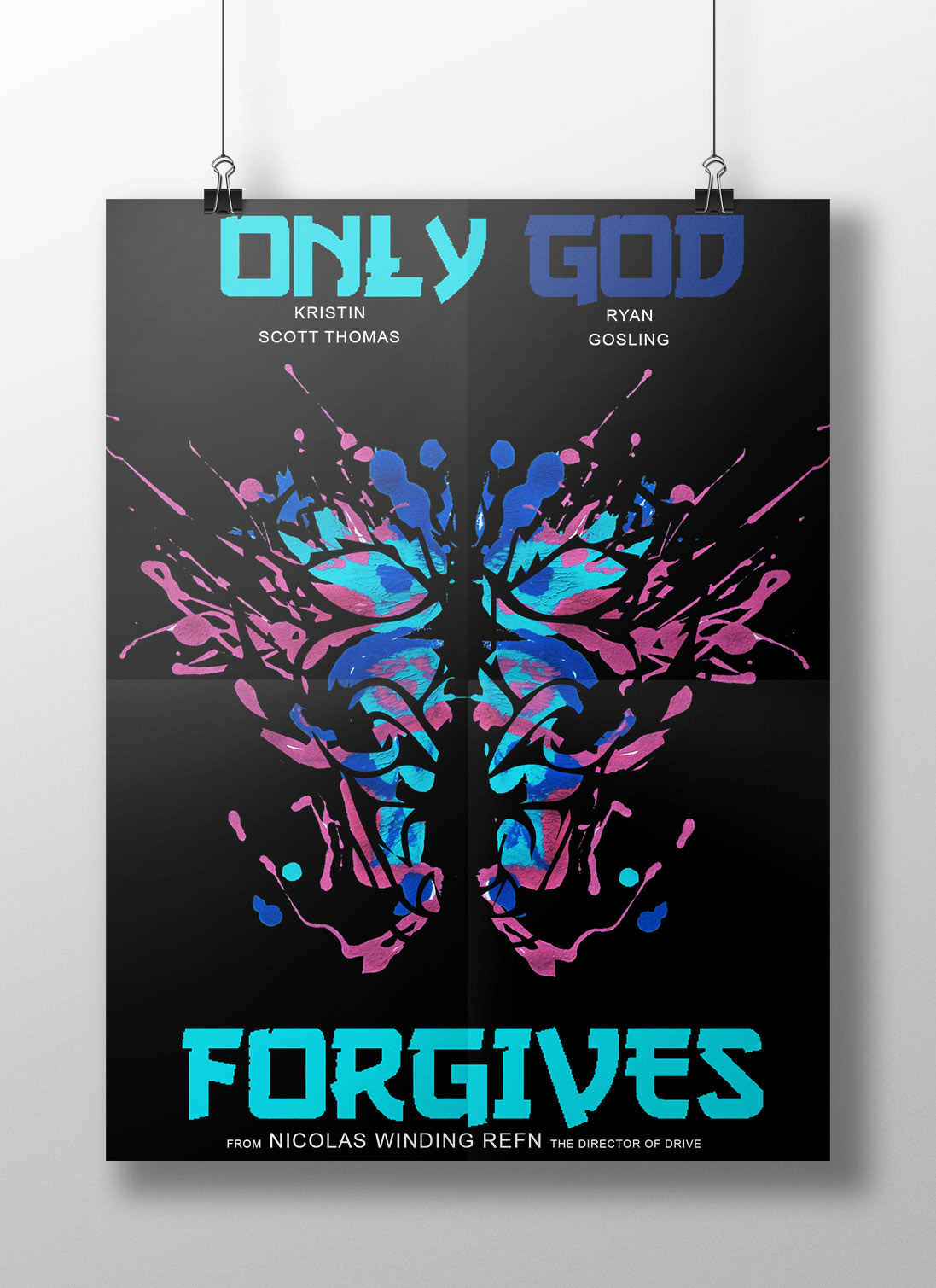 Only god forgives poster alternative minimalistic