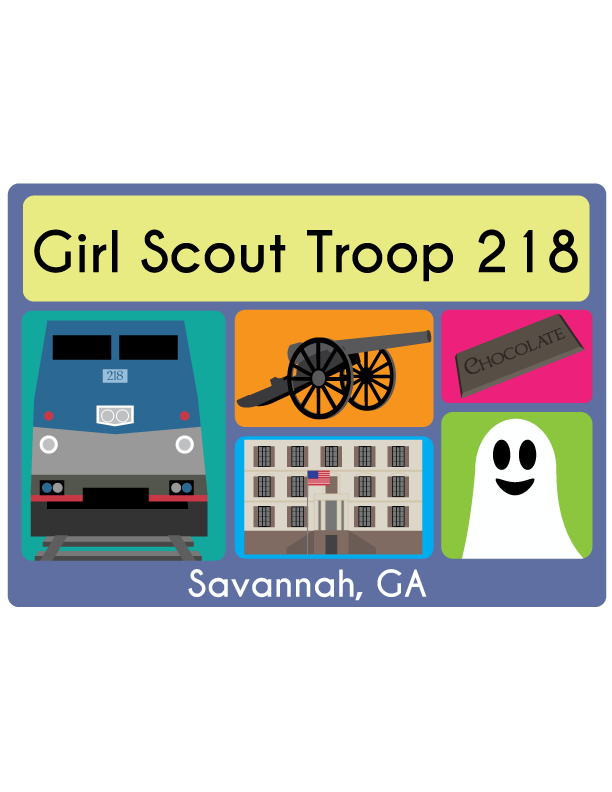 Savannah T-Shirt Design Girl Scout Troop