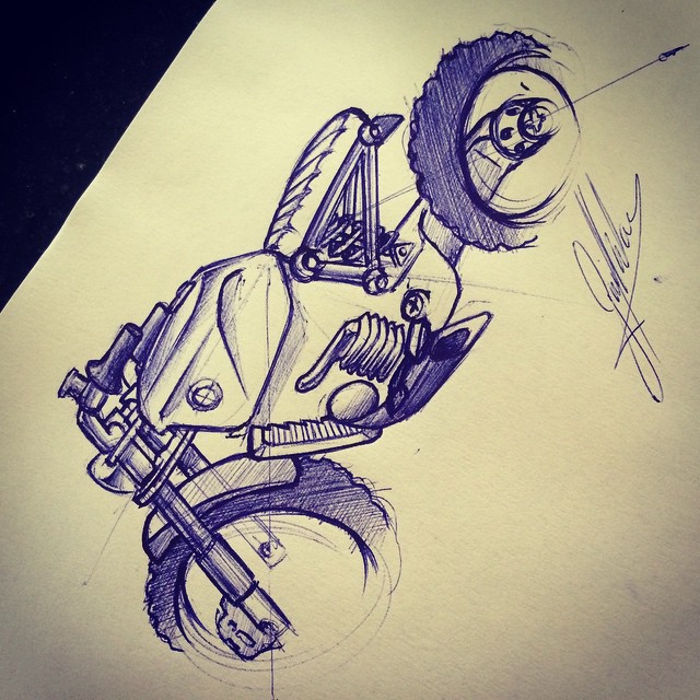 sketch car Truck motorcycle Bike sketchcar Render concept conceptcar concept bike