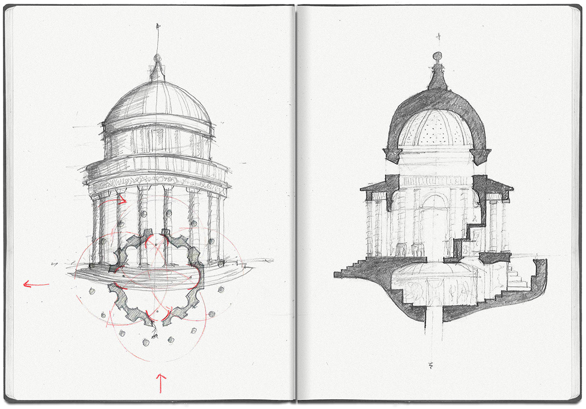 Rome Sketchbook I Study Abroad on Behance
