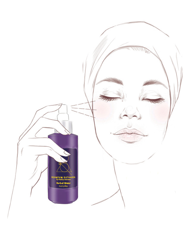 portrait ILLUSTRATION  beauty step-by-step cosmetics skincare drawings Packaging products