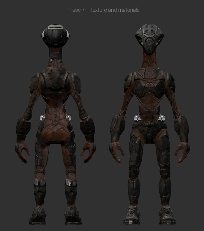 Zbrush  character design Scifi mech hard surface alien