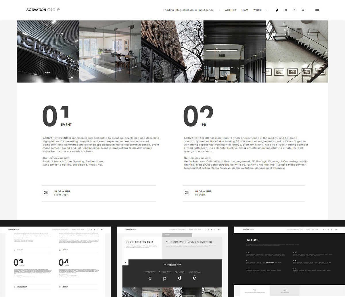 html5 Cross-Platform Responsive web design clean fullscreen Scrolling-Website