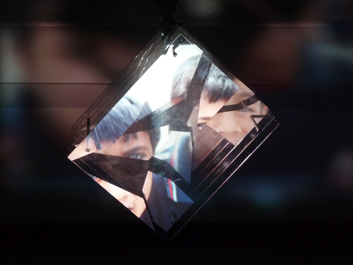 War conflict fragmented perspex cube layers images Appropriation video