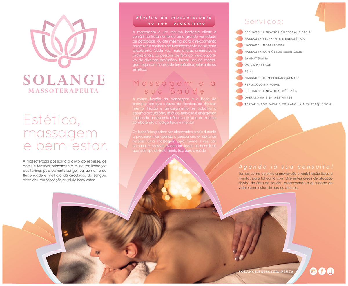 identidade visual posts Massagem fyer Cartão de Visita marca Logo Design Social media post designer massage therapy