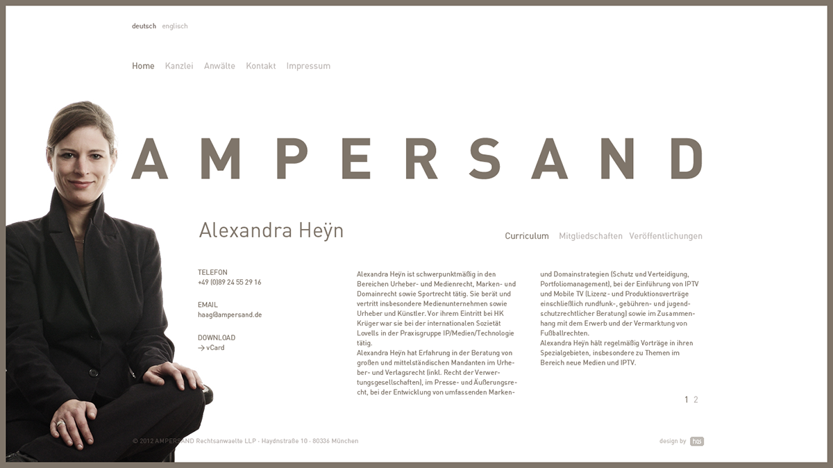 identity  corporate identity  webdesign  Responsive Design  Munich  art direction  lawyers anwälte