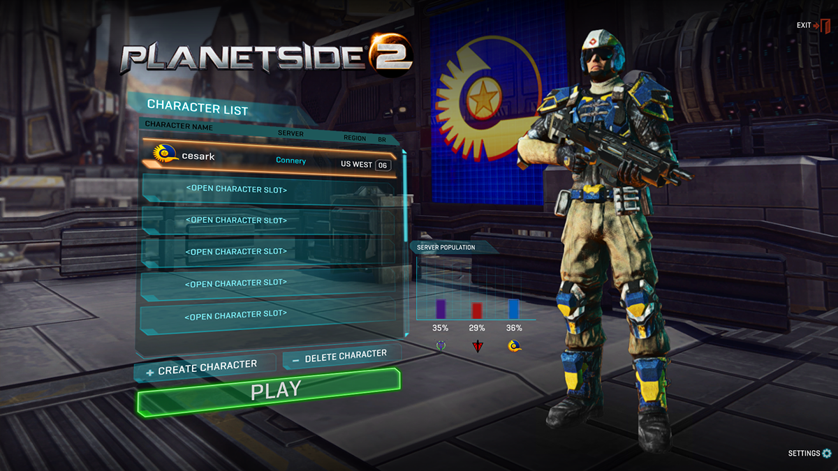 character create planetside 2 user interface video game