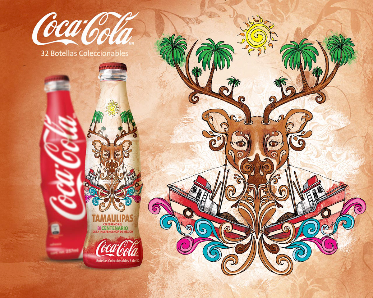 Coca Cola diseño edicion especial diseño de tiquetas diseño mexicano