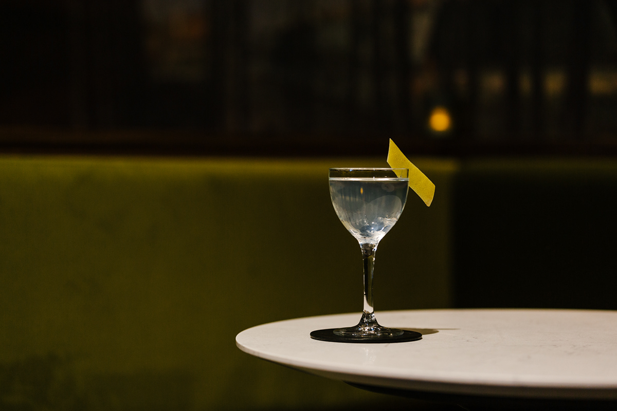 bar chartreuse cocktail cocktail photography drinks interior design  mezcal seattle Spirits