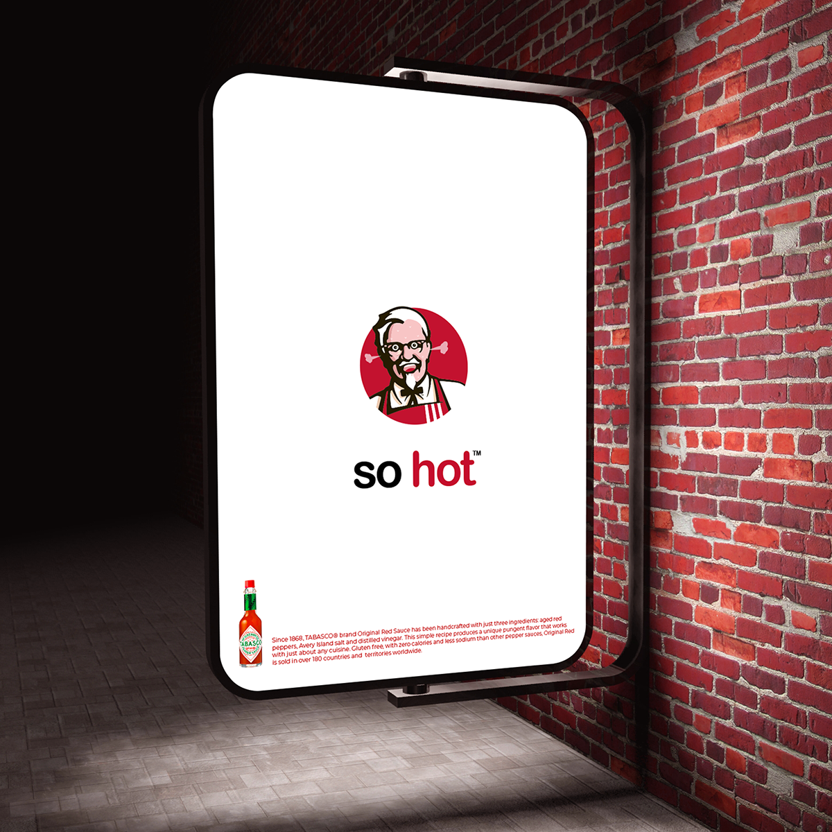 tabasco creative Advertising  ketchup flame ads Minimalism creative advertising manipulation retouch