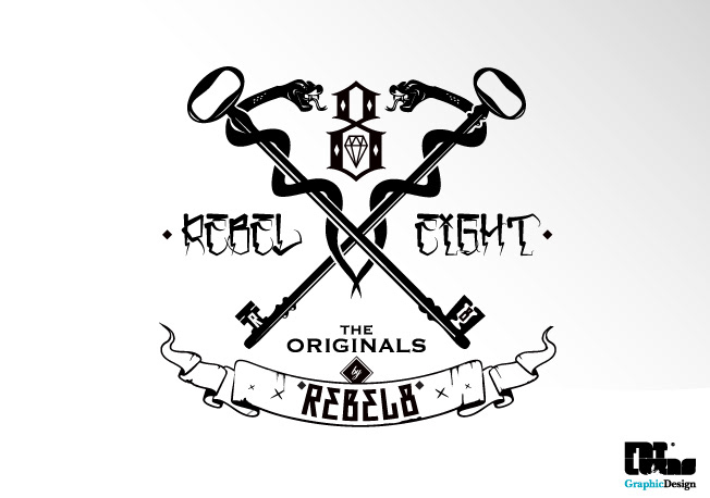 rebel8 tshirt apparel streetwear vector Illustrator