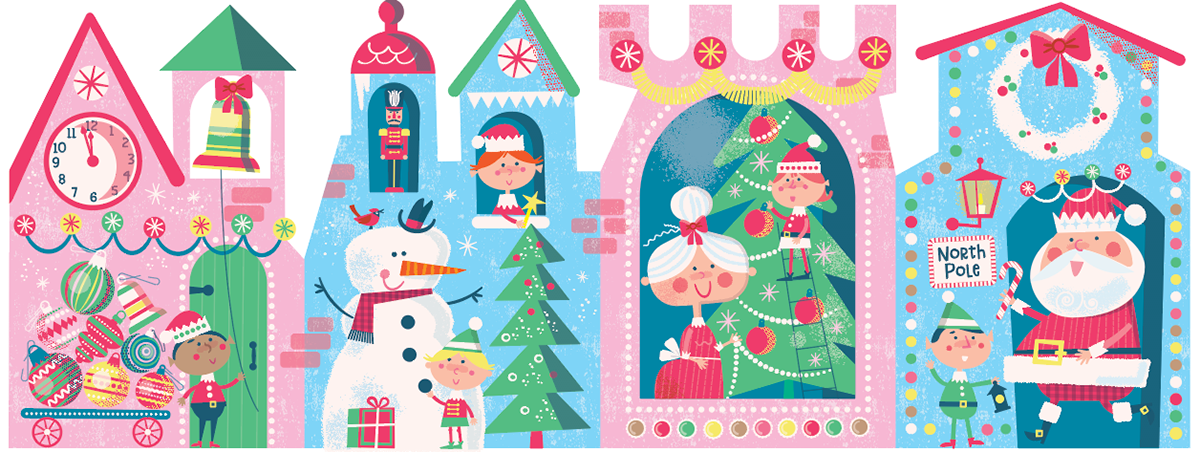Christmas xmas santa greeting card paper products Holiday