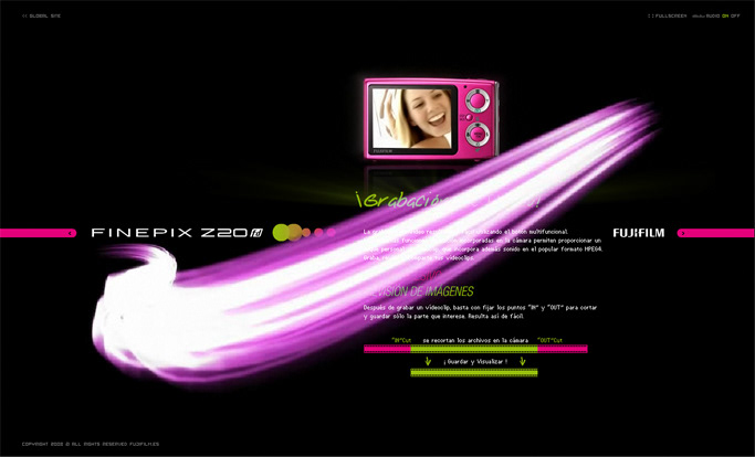 fujifilm Finepix microsite Xtranet Z20