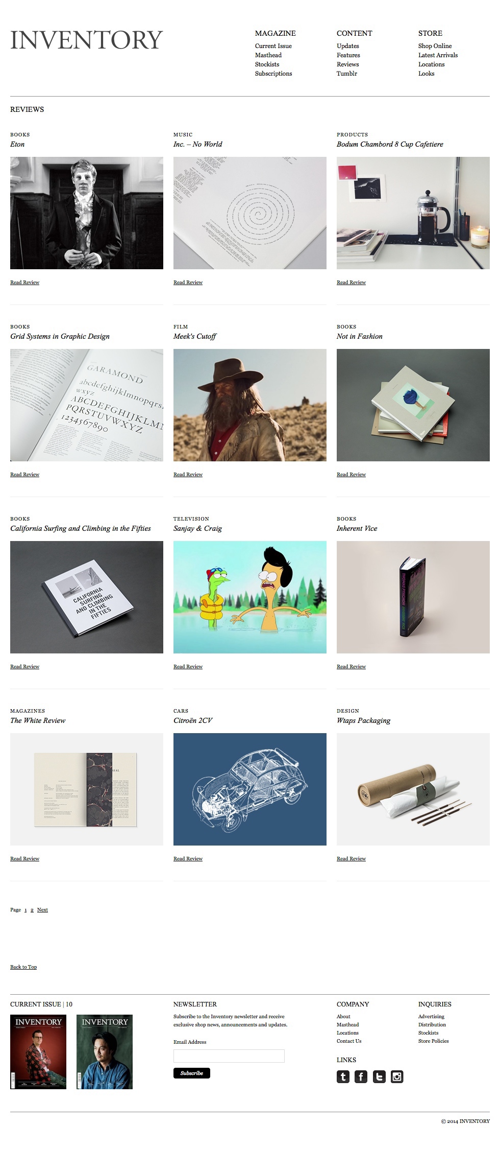 Inventory Magazine Website Shopify design lifestyle mens fashion squarespace culture The Printer's Son