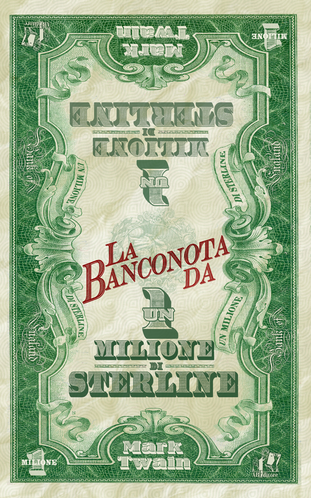 book cover Twain bank-note million editorial pound