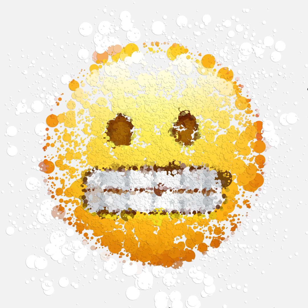 Emoji processing generative art