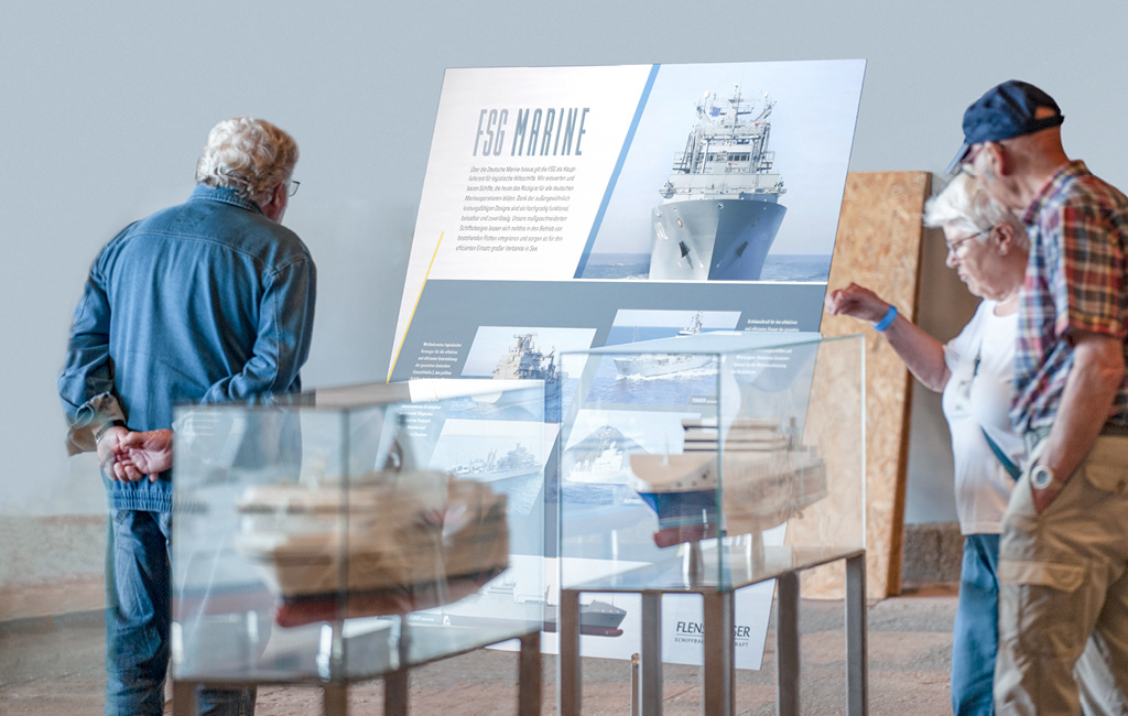 Advertising  ferry Flensburger Schiffbau Invitation Card marine nautical shipbuilding shipyard visual identity yard