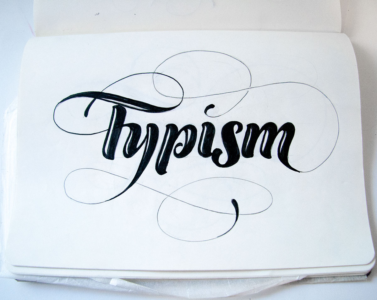 typographic typism handletter Handlettering logo flourish