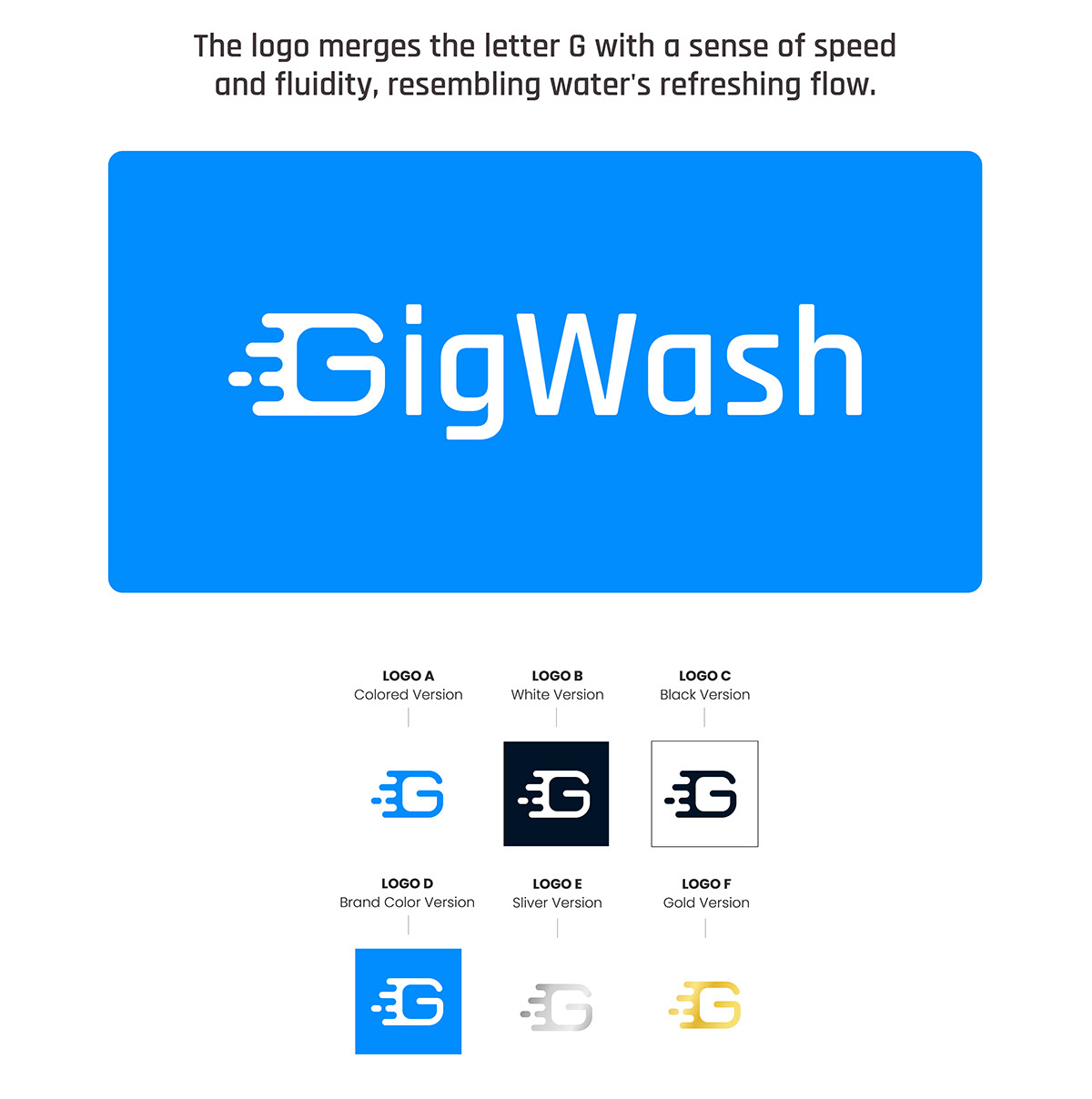Carwash App logo Logo Design speed brand identity Logotype G Logo graphic design  Application Logo carwashlogo