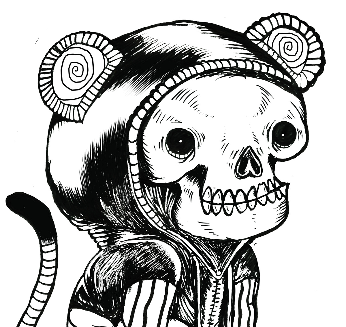 gif art ink monkey draw mexico Dayer