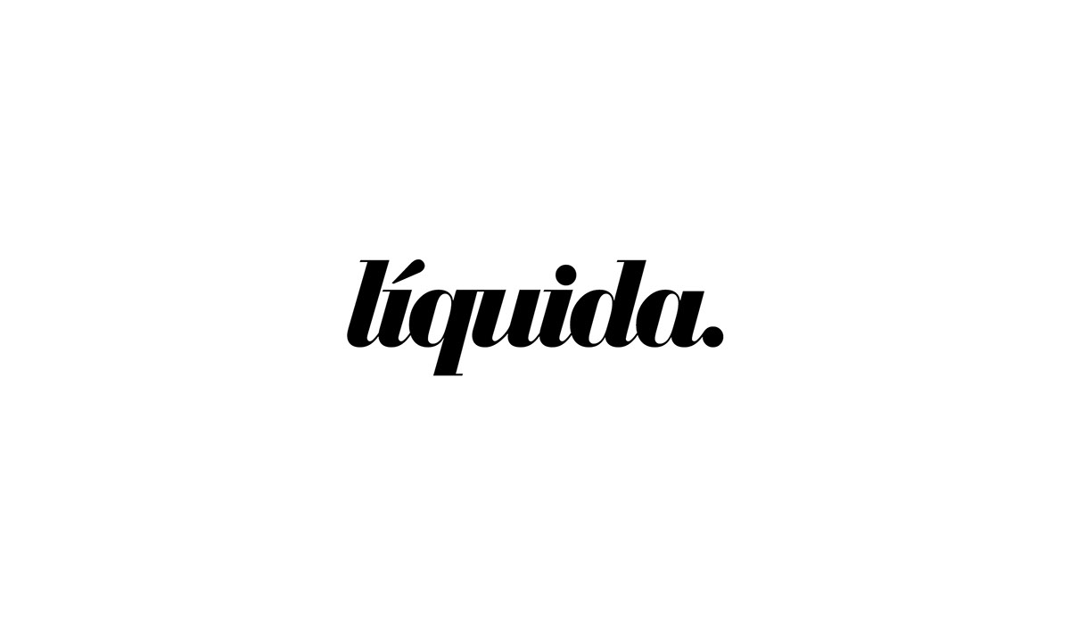 Liquida identity tipography comunicaciones agencia logo santiago balan brand