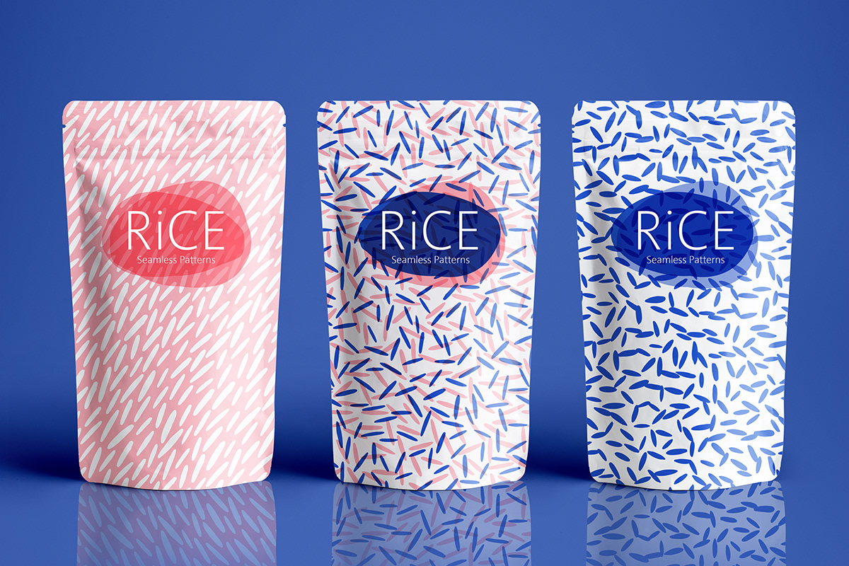 organic pattern Rice seamless texture