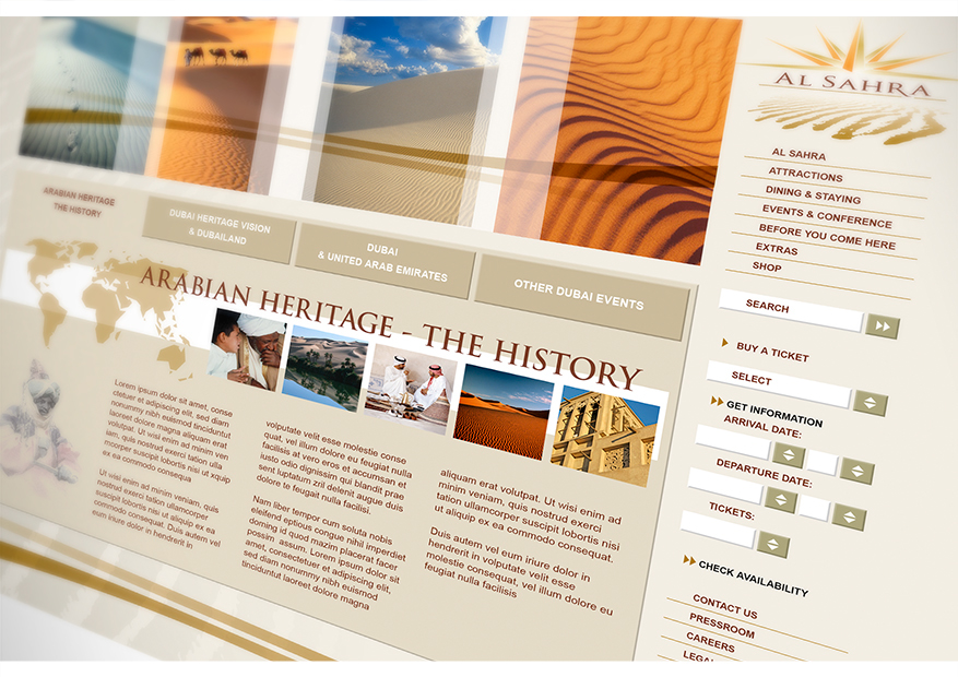 al sahra resort dubai desert amphitheatre Theatre jumana hospitailty identity Show Program brand profile tourism entertinment