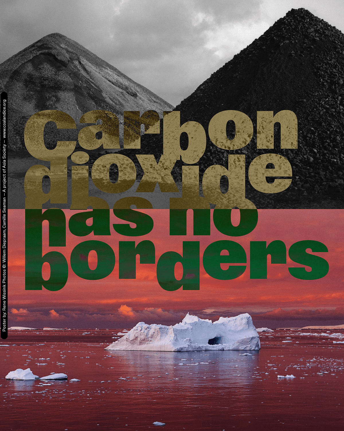 climate change CoalAndIce poster Adobe Portfolio